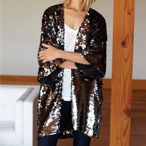 Emerson Fry Silver Sequin Jacket